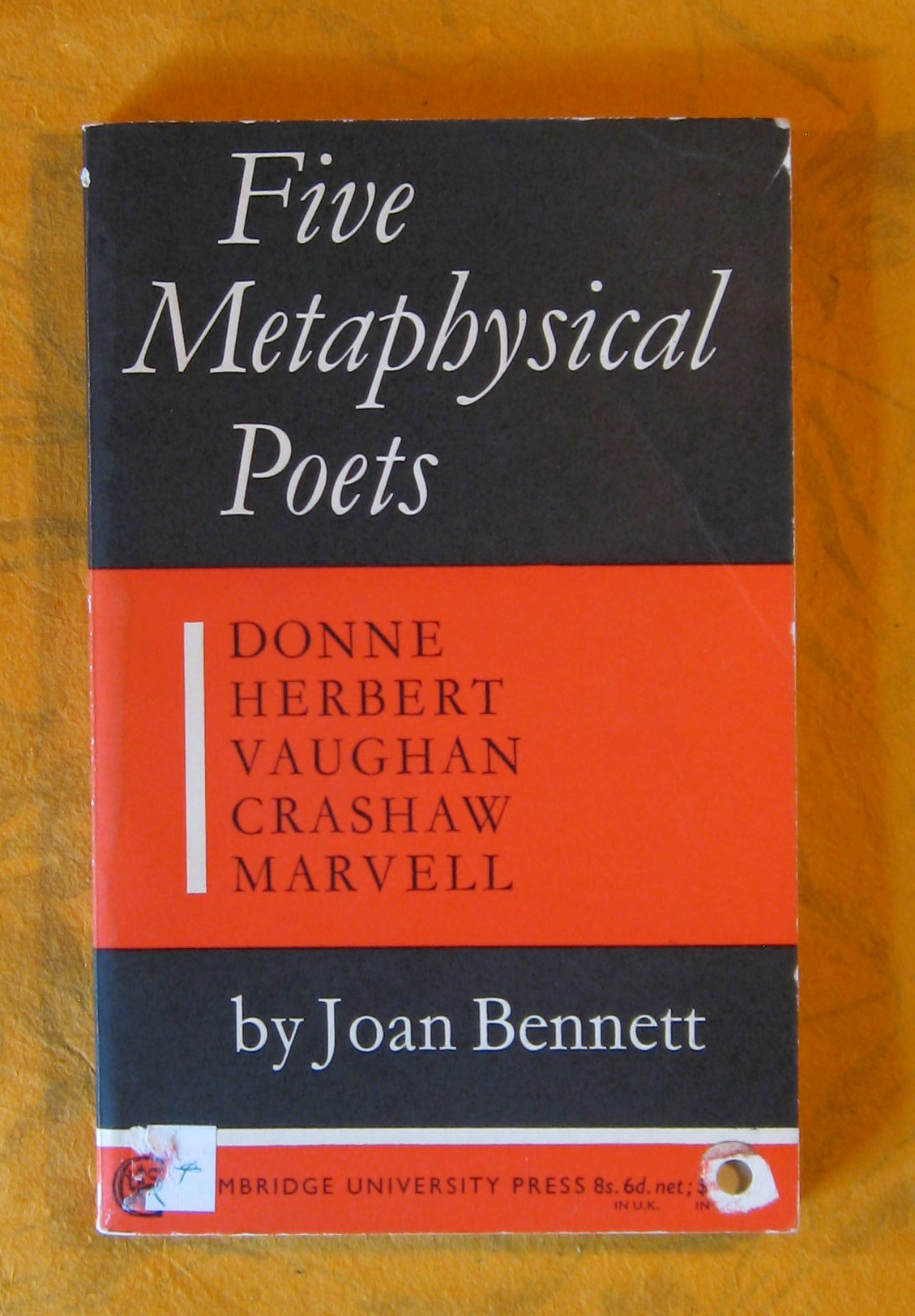 Image for Five Metaphysical Poets: Donne, Herbert, Vaughan, Crashaw, Marvell