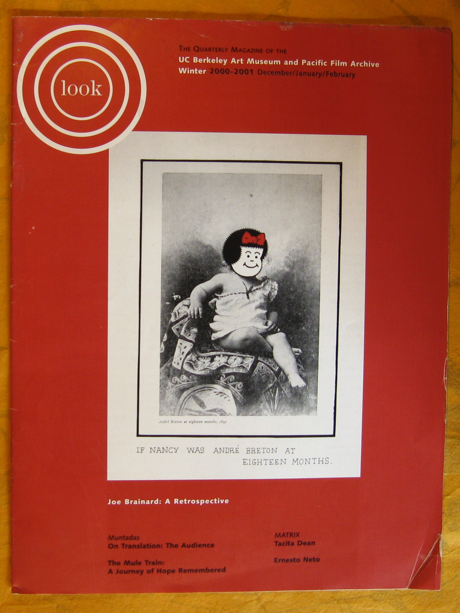 Image for Look: The Quarterly Magazine of the UC Berkeley Art Museum and Pacific Film Archive, Winter 2000-2001 December/January/February:  Joe Brainard:  A Retrospective