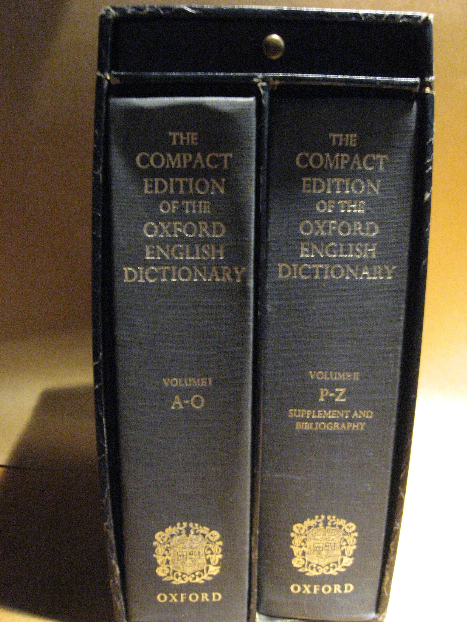 Image for The Compact Edition of the Oxford English Dictionary: Complete Text Reproduced Micrographically (2 Volumes in a Slipcase, with Magnifying Glass)