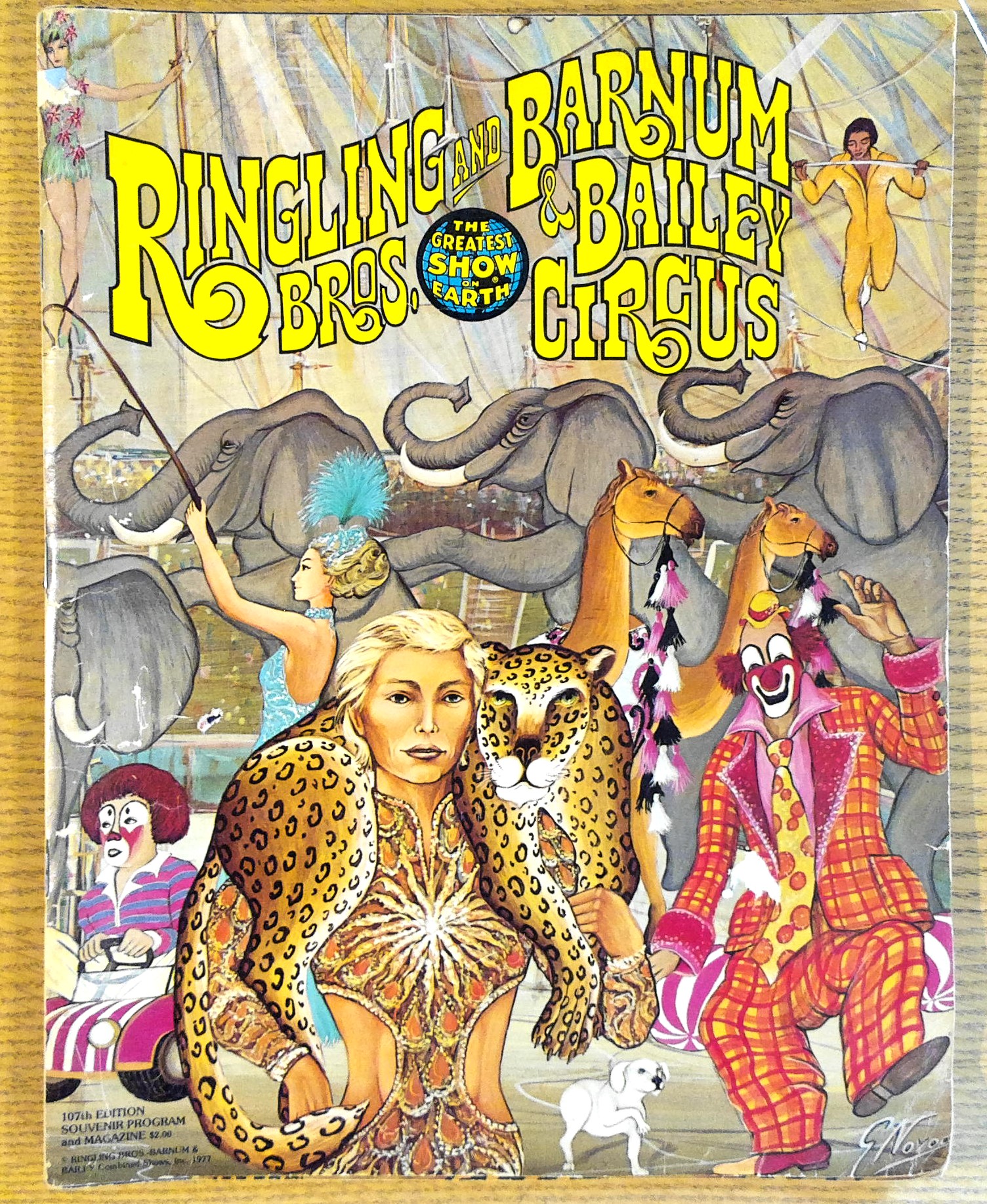 Image for Ringling Bros. and Barnum Bailey Circus 107th Souvenir Program and Magazine