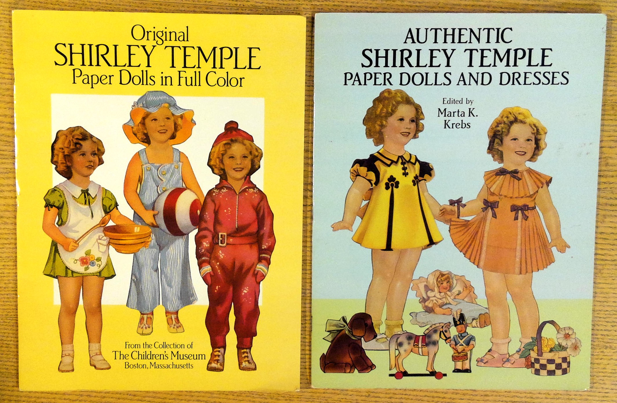 Shirley Temple Paper Dolls Two Books