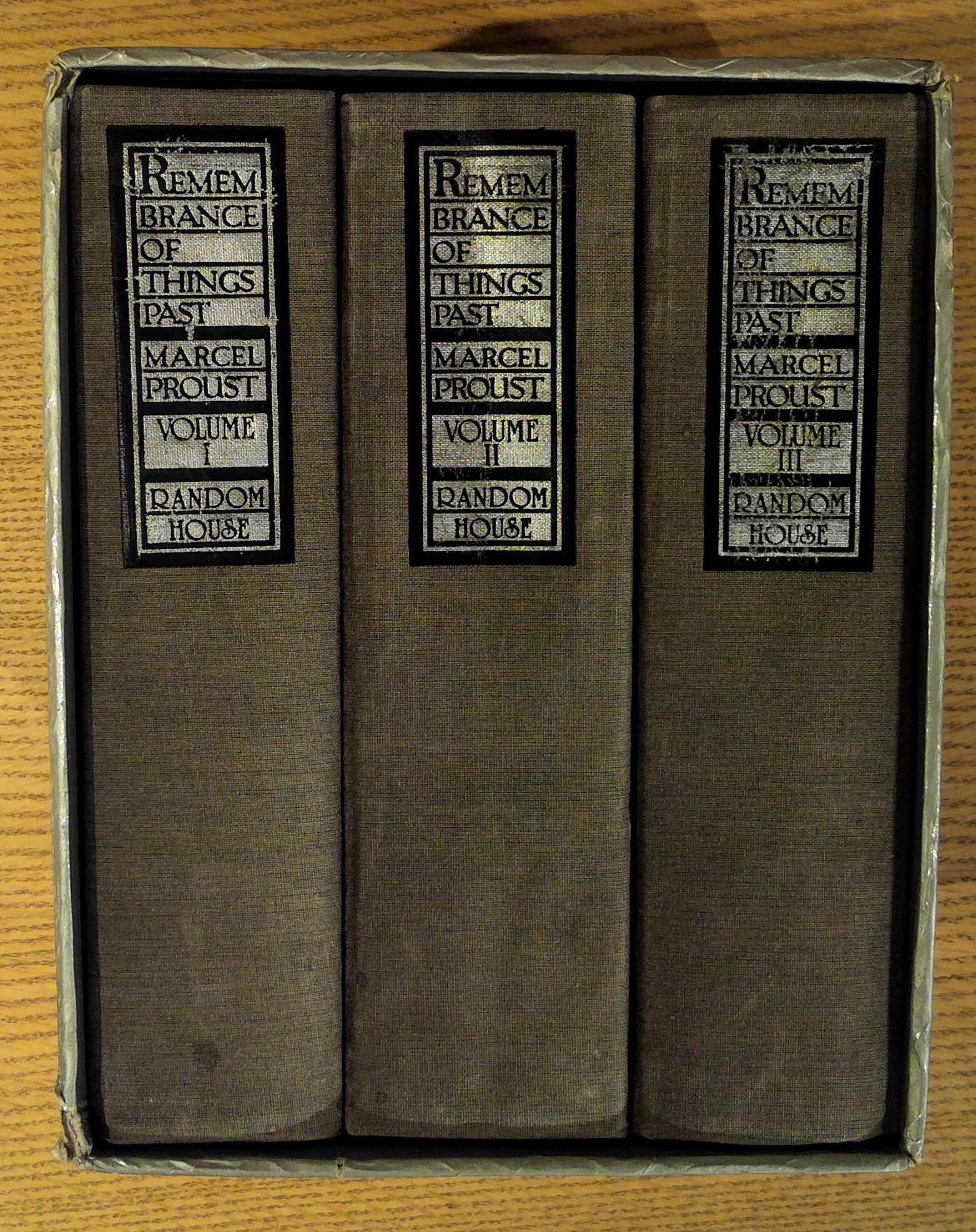 Remembrance of Things Past: Three Volume Set in Slipcase