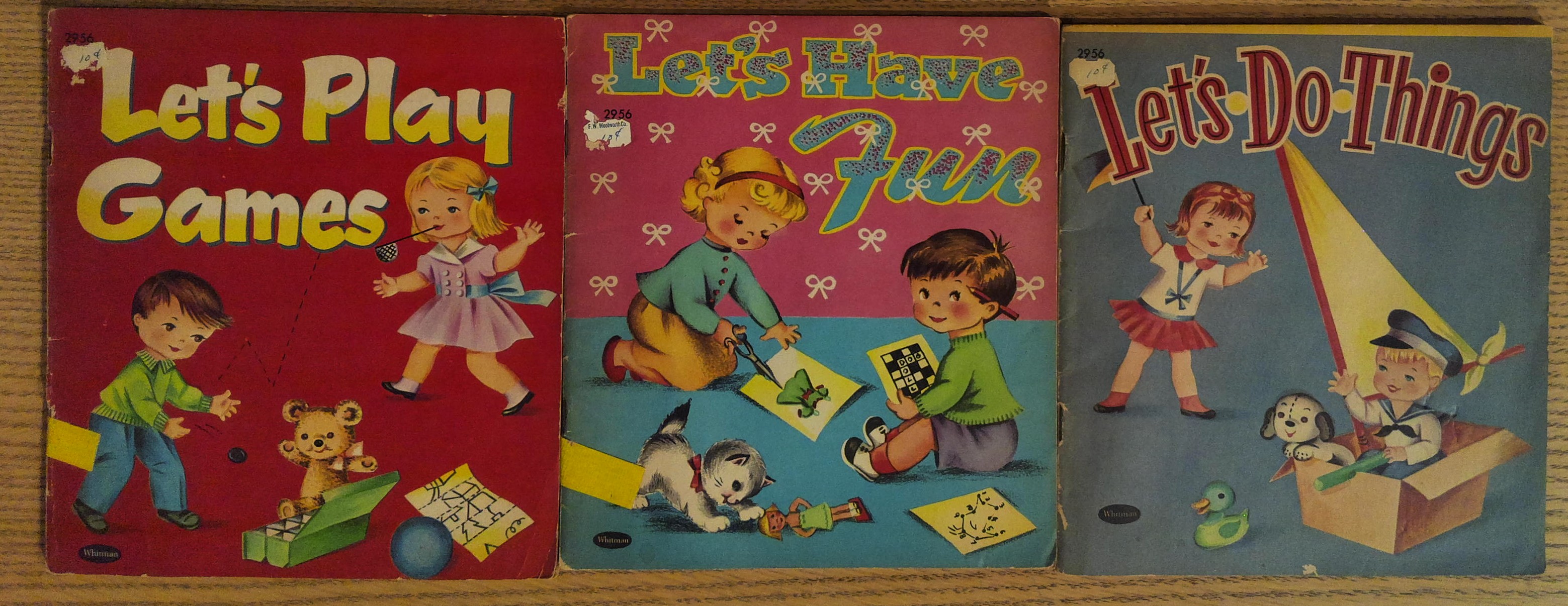 Three Whitman Children's Books: Let's Do Things; Let's Have Fun; Let's Play Games