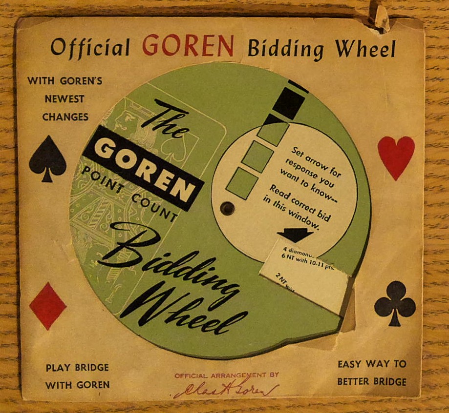 The Official Goren Point Count Bidding Wheel