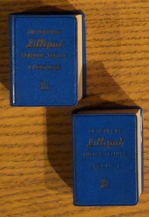 Dictionnaire Lilliput: Francais Anglais and Dictionnaire Lilliput Anglais Francais (two Miniature books)
