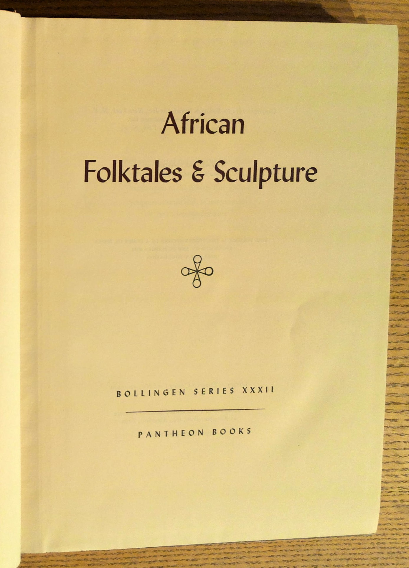 African Folktales & Sculpture, The Bollingen Series, Volume XXXII