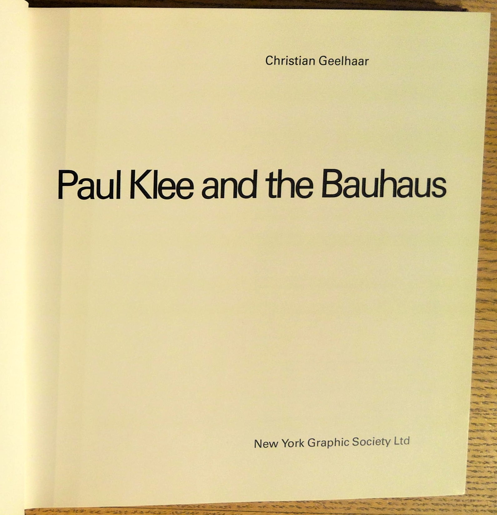 Paul Klee and the Bauhaus