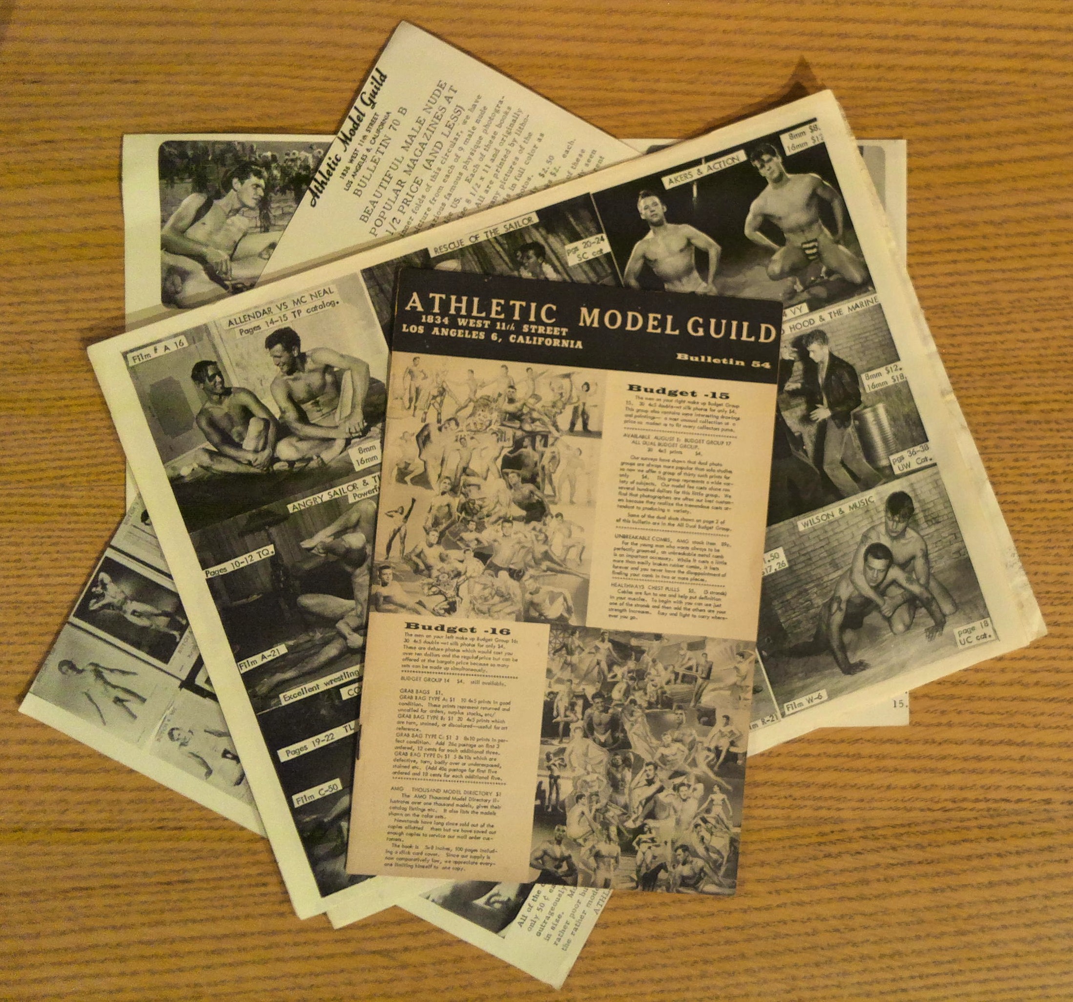 Athletic Model Guild -- Assortment of 6 Bulletins