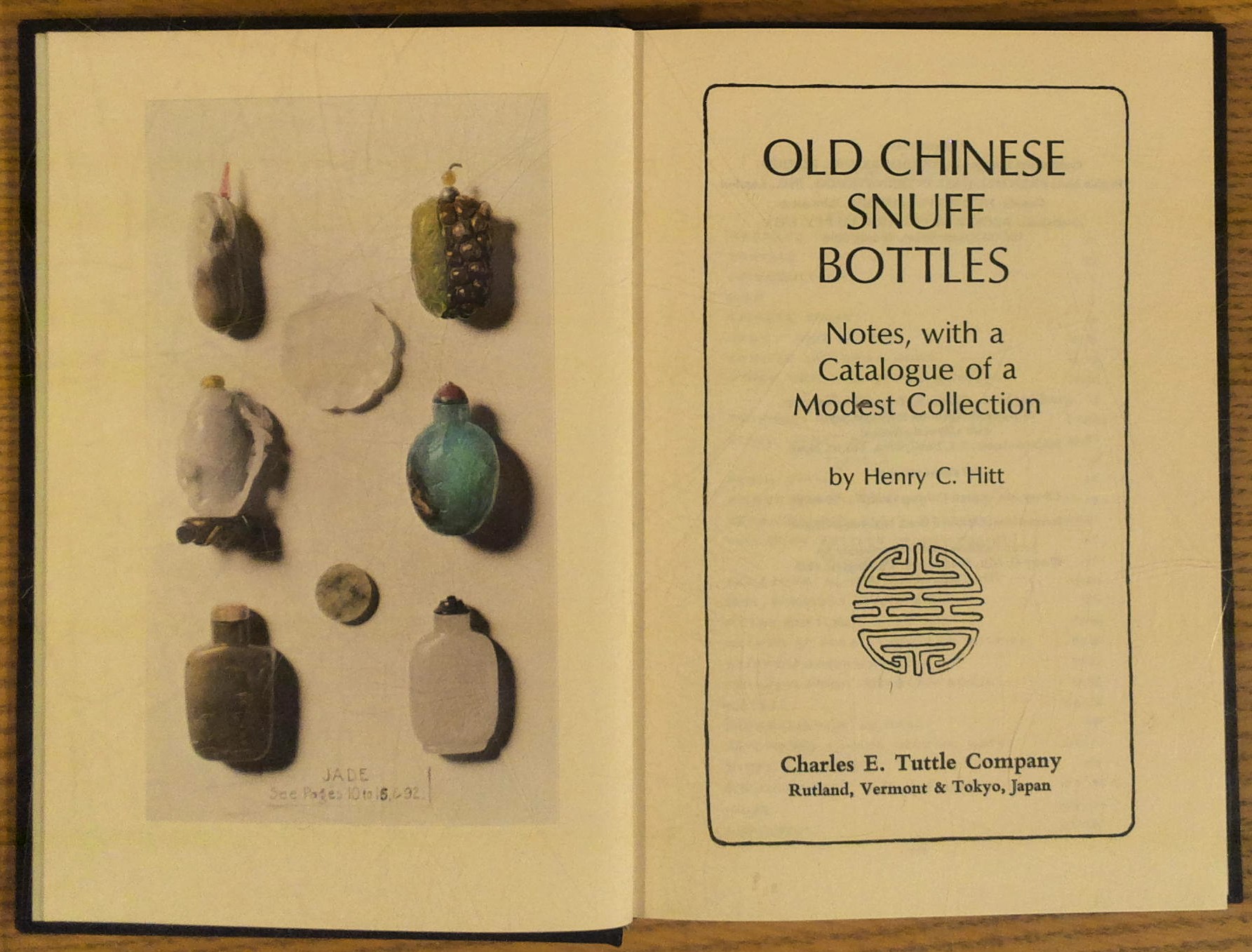 Old Chinese Snuff Bottles: Notes, With a Catalogue of a Modest Collection