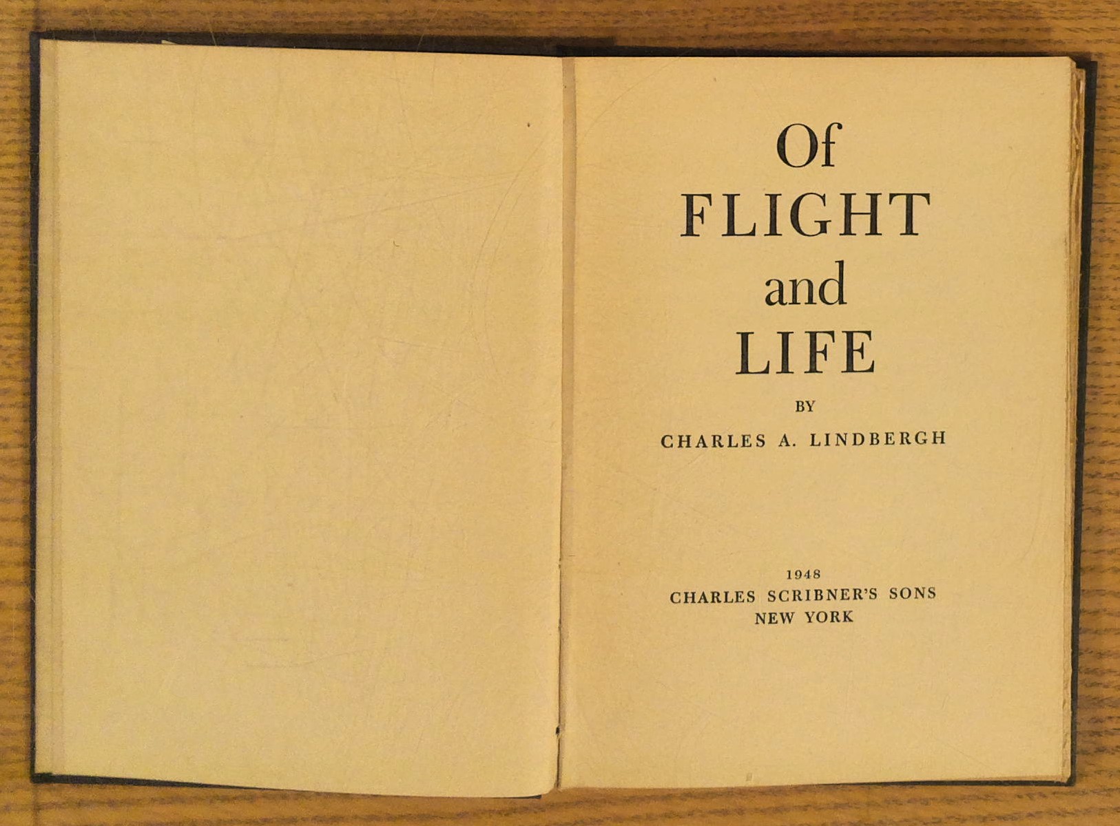 Of Flight and Life