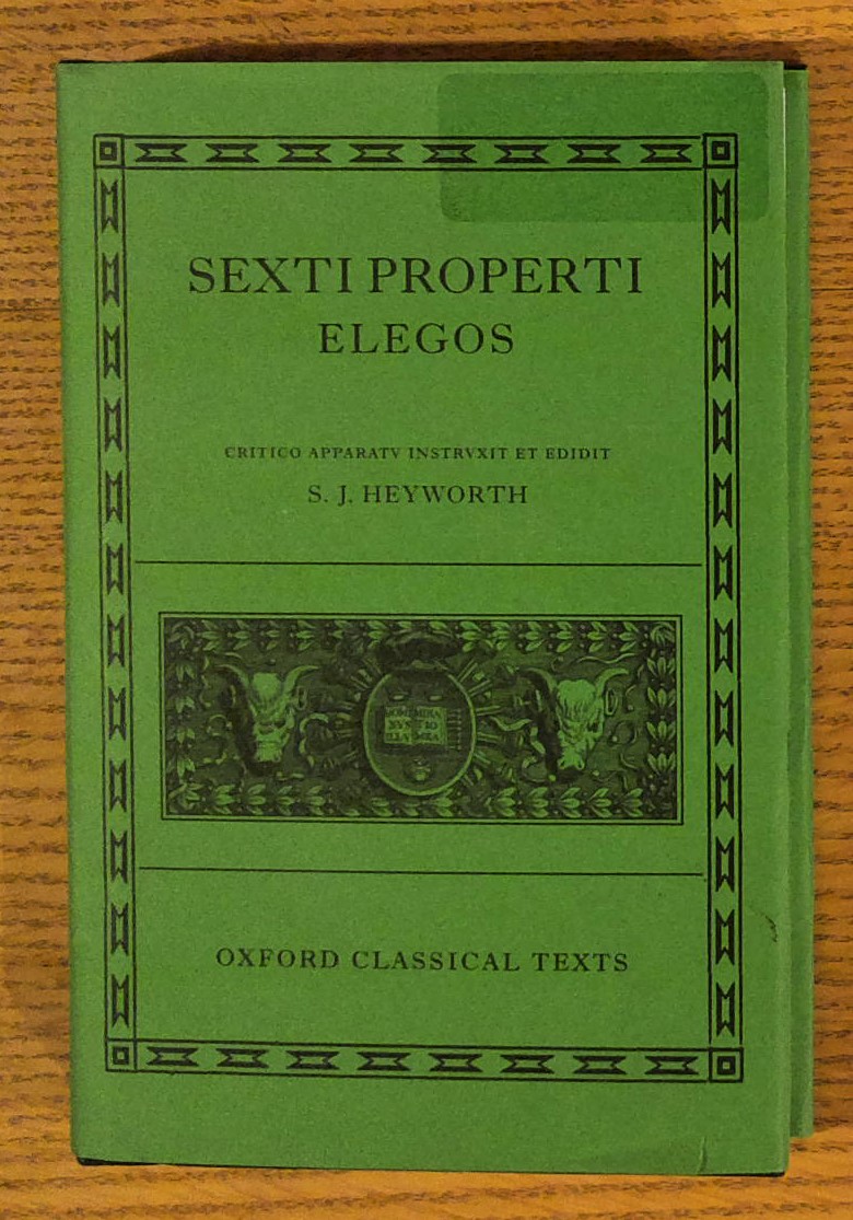 Sexti Properti Elegos (Oxford Classical Texts)
